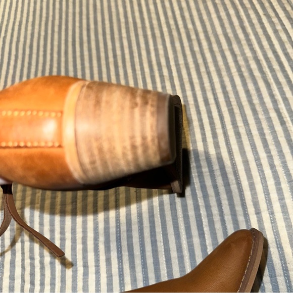 SAM EDELMAN Neena Brown Leather Point-Toe Ankle Boots 6.5 - Picture 12 of 15